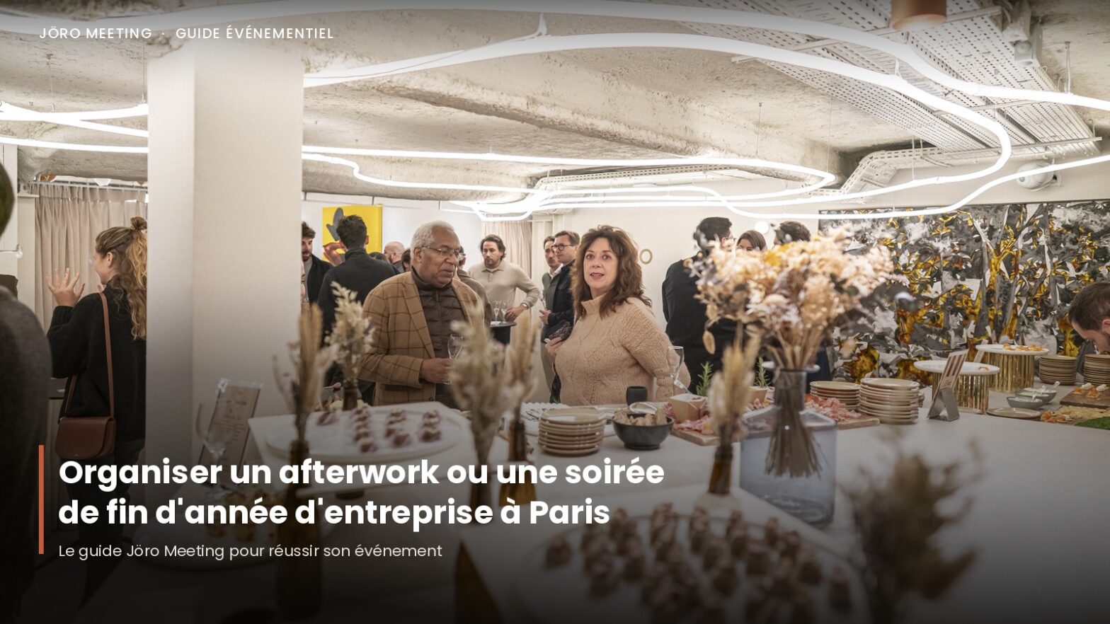 organiser un afterwork d'entreprise à Paris