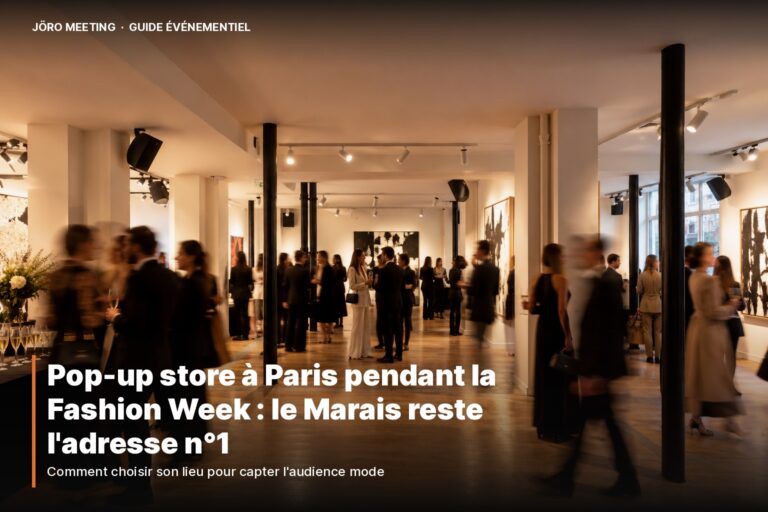 Pop-up store éphémère à louer dans le Marais à Paris pendant la Fashion Week